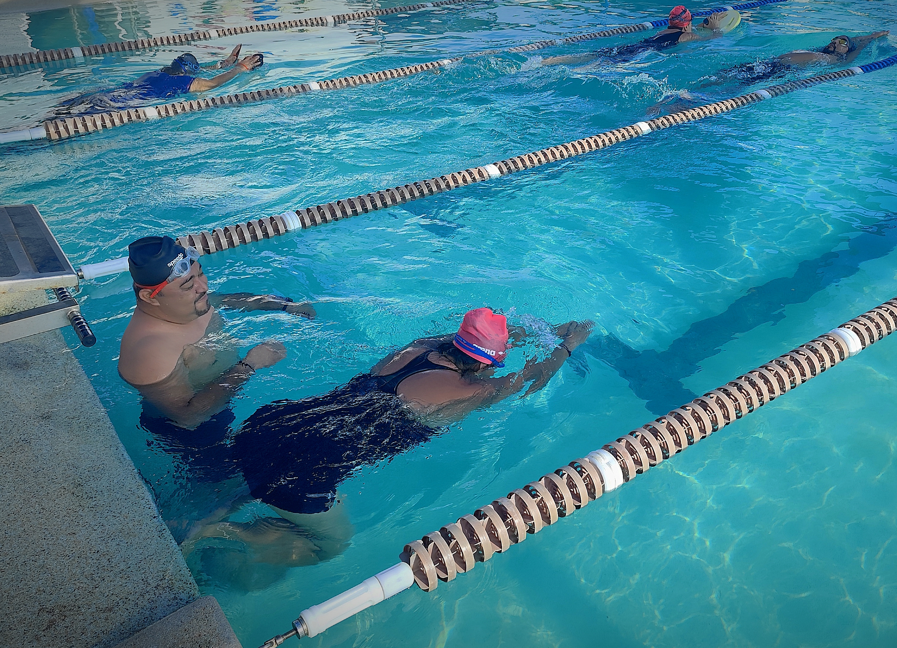 Tania y Manny entrenan juntos actualmente en la sede Monteverde de Hache Natación